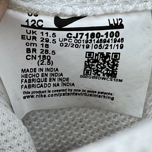 Nike Force 1 Lv8 Ksa 3d Glasses White Blue Red Youth Shoes CJ7160 100 Size 12C - Picture 12 of 12